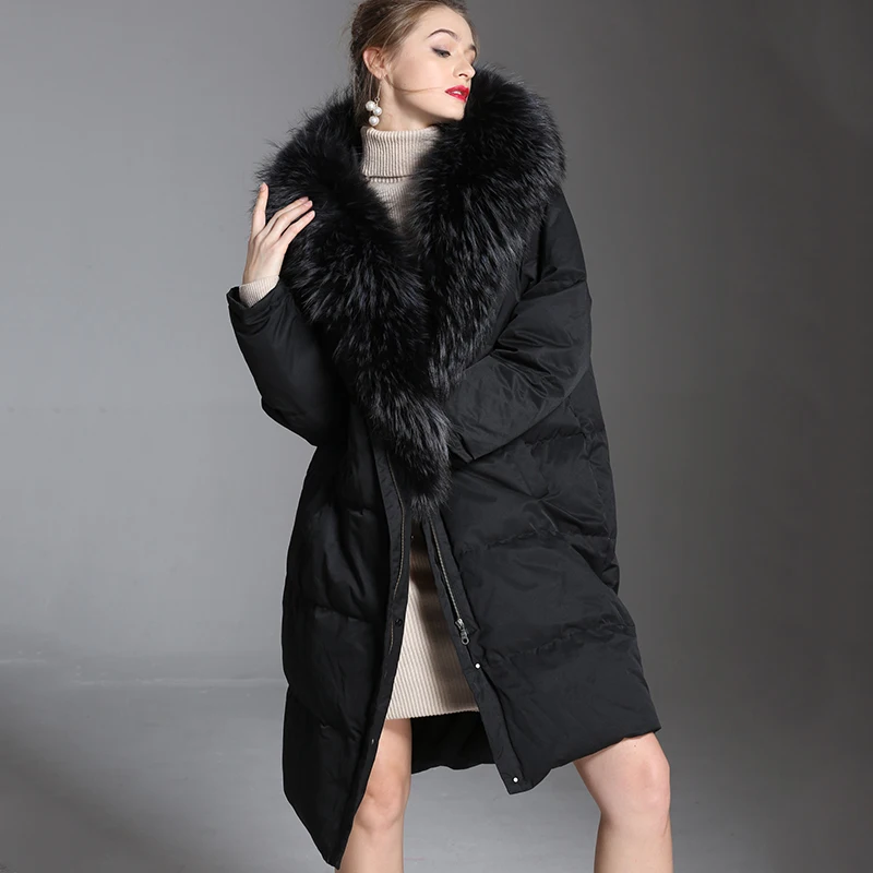 Long Down Jackets Big Raccoon Fur Women's Winter Jackets Female Luxurious Thicken Duck Down Outerwear Medium Length Parkas Lady
Long Down Jackets Big Raccoon Fur Women's Winter Jackets Female Luxurious Thicken Duck Down Outerwear Medium Length Parkas Lady