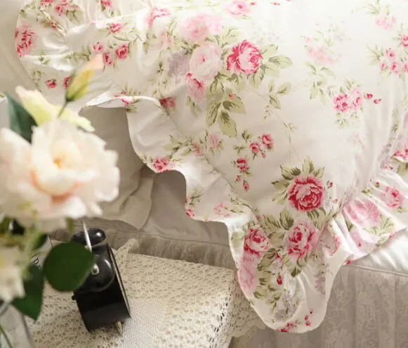 Pink rose lace ruffle princess bedding sets,girl cotton twin full queen king,pastoral home textile coverlets pillow duvet cover
Pink rose lace ruffle princess bedding sets,girl cotton twin full queen king,pastoral home textile coverlets pillow duvet cover