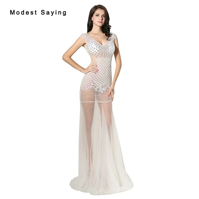 2018 New Fashion Sexy See Through Evening Dresses with Beading Luxury Long Evening Gowns Mermaid Party Prom Gowns robe de soiree
2018 New Fashion Sexy See Through Evening Dresses with Beading Luxury Long Evening Gowns Mermaid Party Prom Gowns robe de soiree