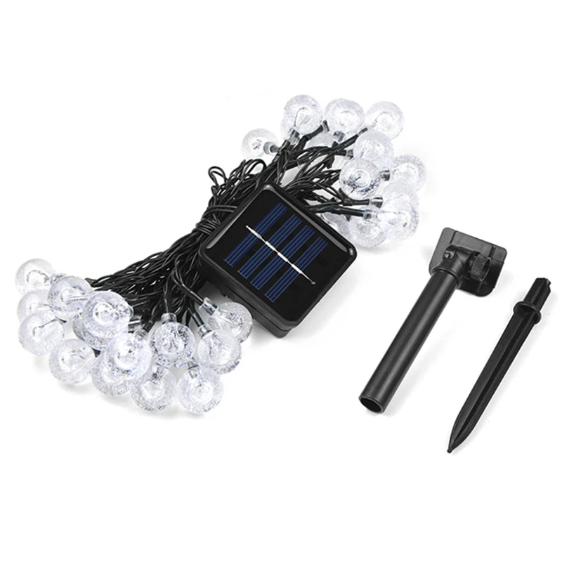 New 50 LEDS 10M Solar Lamp Crystal Ball LED String Lights Waterproof Fairy Garland For Outdoor Garden Xmas Wedding Blue
New 50 LEDS 10M Solar Lamp Crystal Ball LED String Lights Waterproof Fairy Garland For Outdoor Garden Xmas Wedding Blue