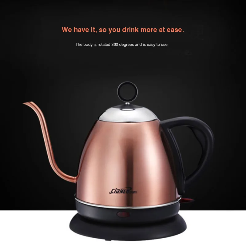 1L Electric Kettle Household Stainless Steel Slender mouth Handheld Instant Heating Electric Water Kettle 220V
1L Electric Kettle Household Stainless Steel Slender mouth Handheld Instant Heating Electric Water Kettle 220V