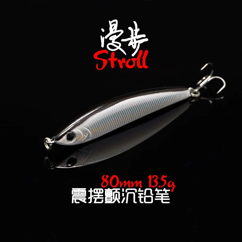 Slow Walker Fishing Lure Stroll Vibration Sinking Sway Hard Bait Artfiicial Long Cast Pencil Lures Owner Hooks 13.5g/8cm
Slow Walker Fishing Lure Stroll Vibration Sinking Sway Hard Bait Artfiicial Long Cast Pencil Lures Owner Hooks 13.5g/8cm