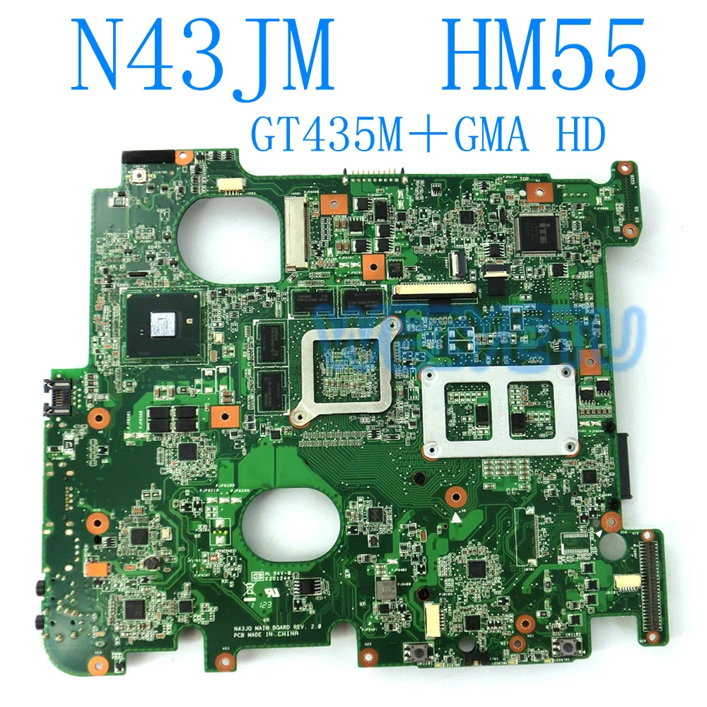 Материнская плата N43JM HM55 GT 435M 1G для ноутбука ASUS N43JQ N43J N43JF N43JM, материнская плата ноутбука GT435M 1 ГБ REV2.0 100%, протестирована
Материнская плата N43JM HM55 GT 435M 1G для ноутбука ASUS N43JQ N43J N43JF N43JM, материнская плата ноутбука GT435M 1 ГБ REV2.0 100%, протестирована