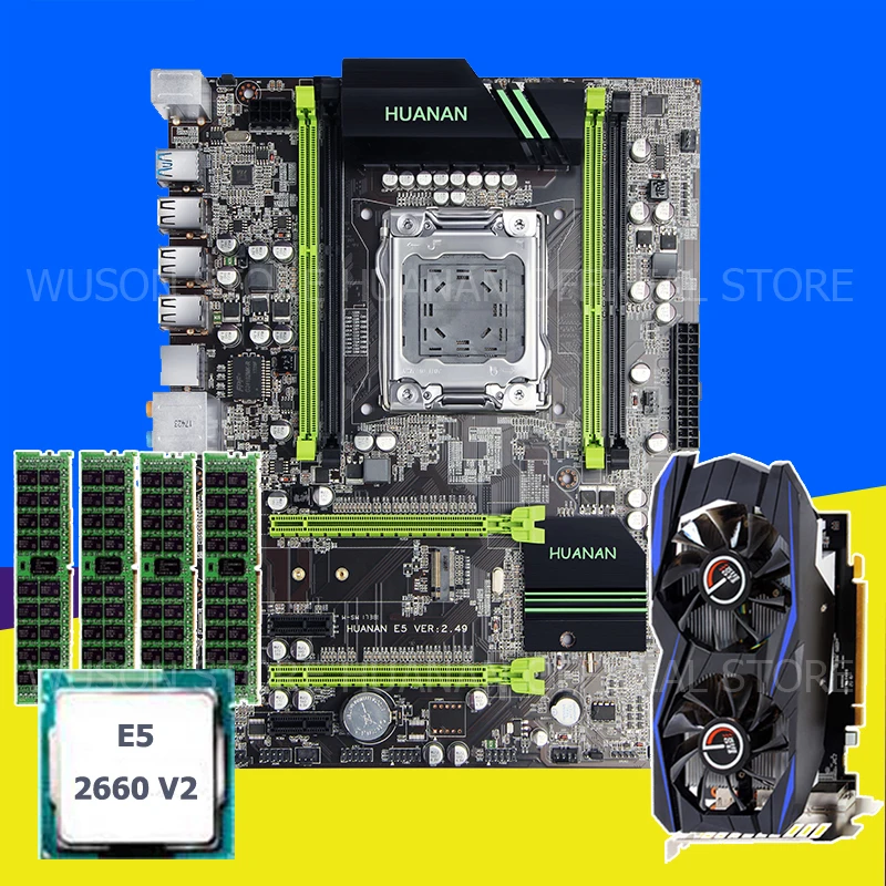 Материнская плата HUANAN ZHI X79 со слотом M.2 SSD дешевая материнская с процессором Xeon E5