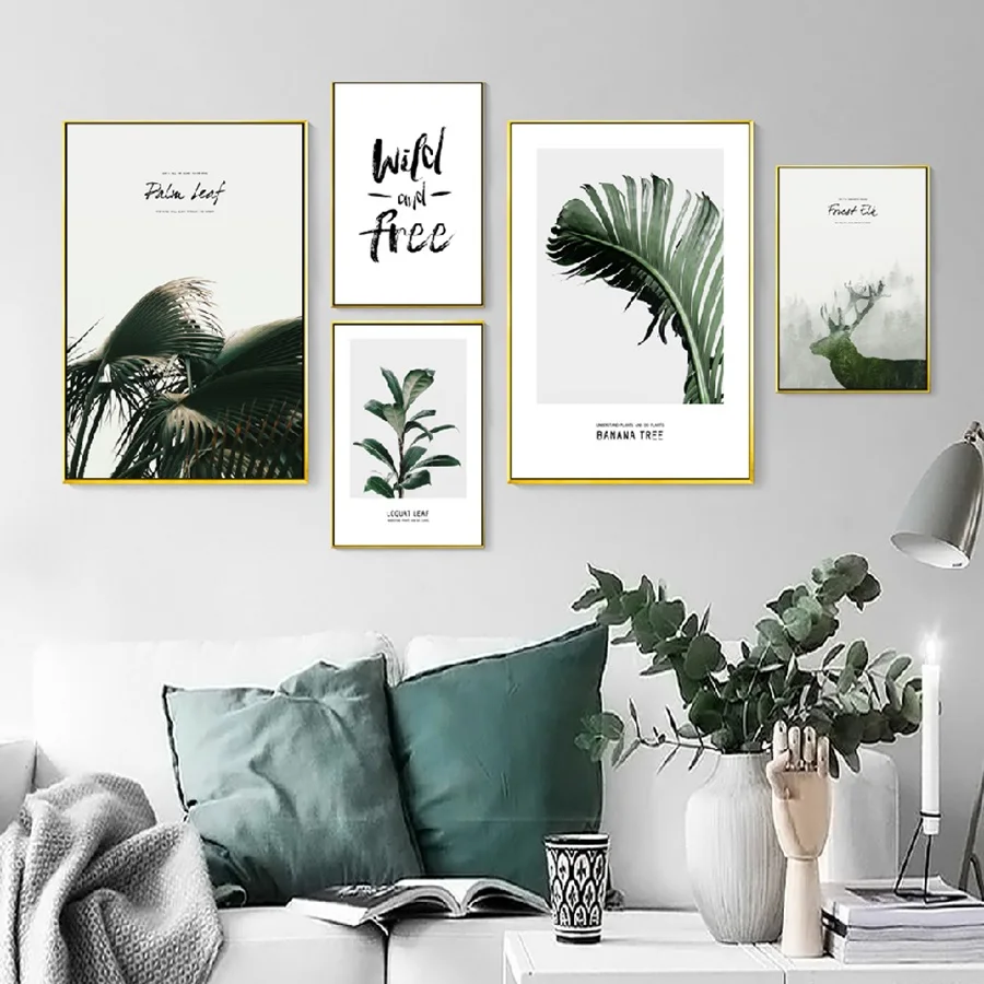 Minimalist Nordic Posters and Prints Green Plants Combined Murals Decorative Canvas Painting for Living Room Wall Art Pictures
Minimalist Nordic Posters and Prints Green Plants Combined Murals Decorative Canvas Painting for Living Room Wall Art Pictures