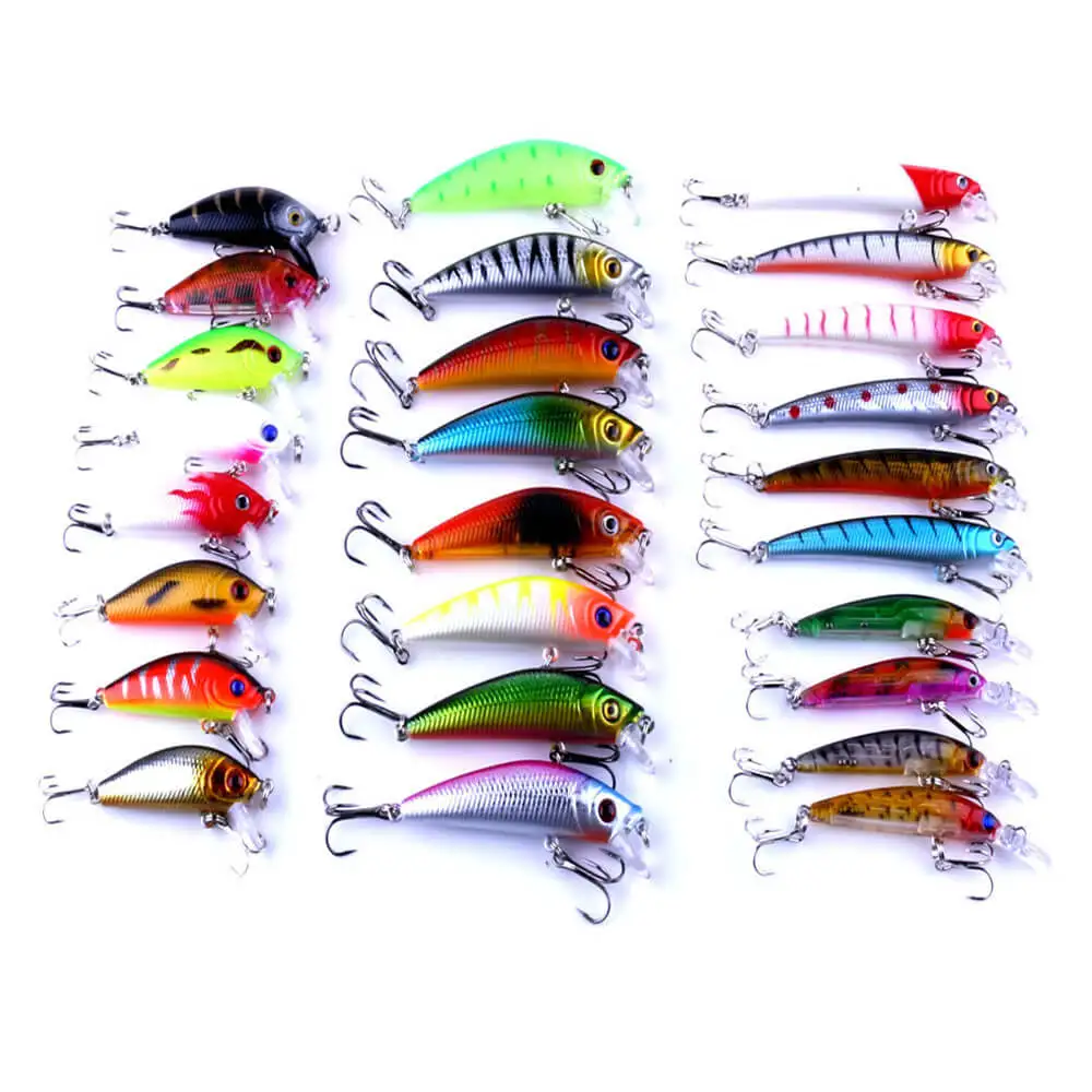 26pcs/set Mixed Minnow Baits Fishing Lure Bass Baits Bionic Crankbait Swimbait Treble Hooks Tackle All Fishing Position Lure
26pcs/set Mixed Minnow Baits Fishing Lure Bass Baits Bionic Crankbait Swimbait Treble Hooks Tackle All Fishing Position Lure