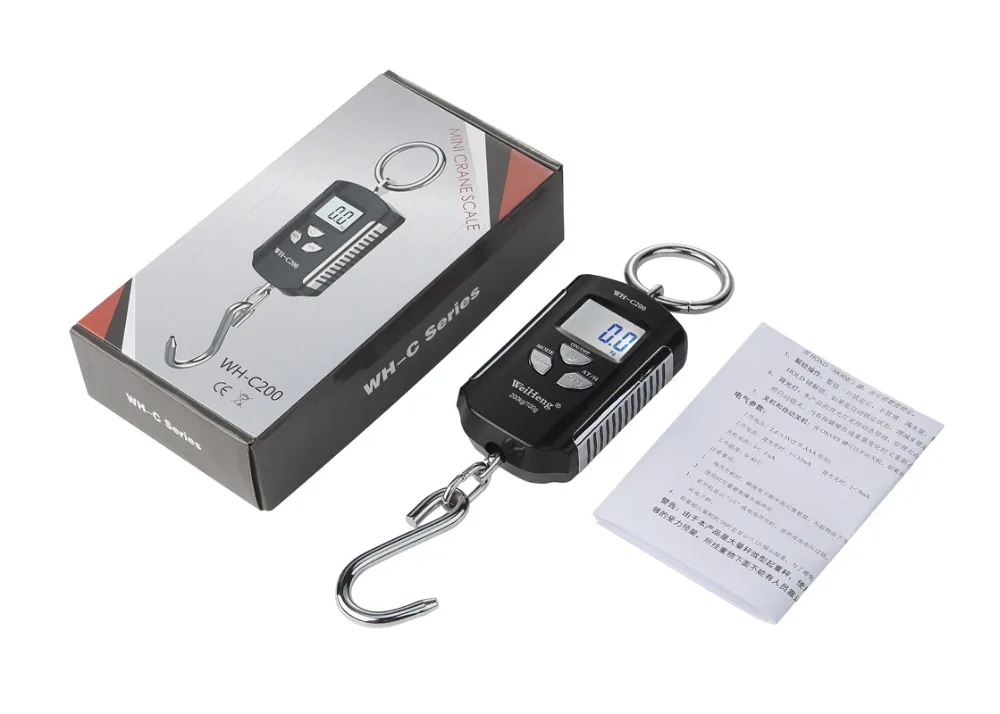 Mini Crane Scale Balance 200kg/100g Stainless Steel Portable Digital Heavy Duty Hook Hanging Weight scale
Mini Crane Scale Balance 200kg/100g Stainless Steel Portable Digital Heavy Duty Hook Hanging Weight scale