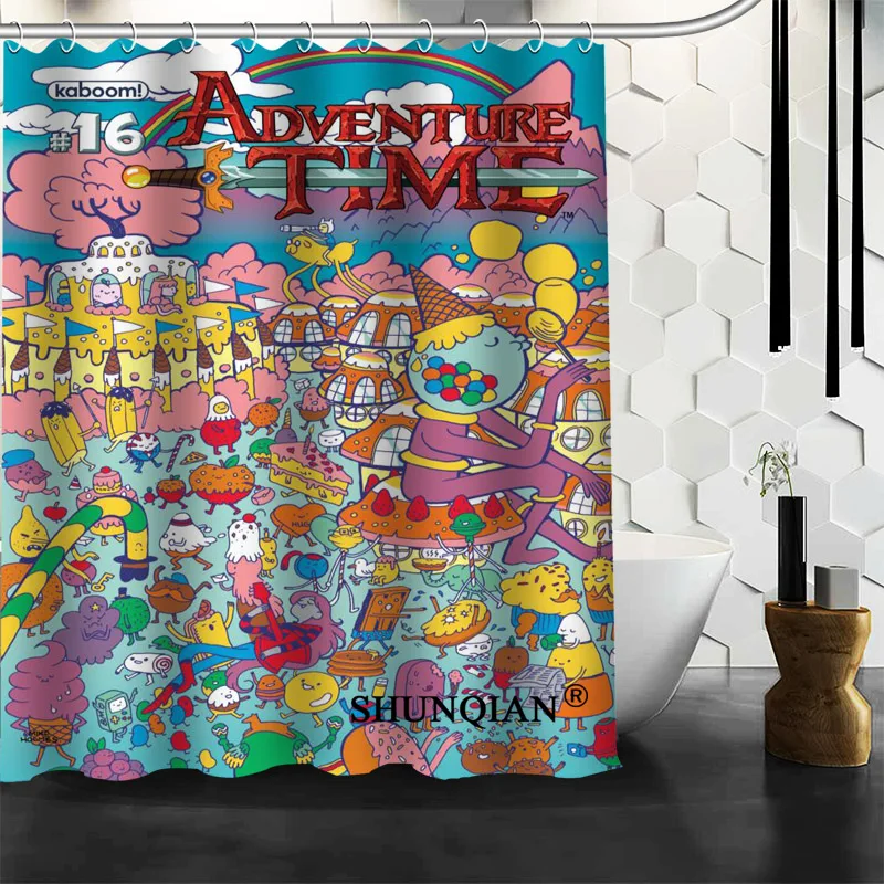 Custom Adventure Time Shower Curtain 12 Hooks For The Bathroom High Quality Polyester Fabric Bath Curtain 3D Printing
Custom Adventure Time Shower Curtain 12 Hooks For The Bathroom High Quality Polyester Fabric Bath Curtain 3D Printing
