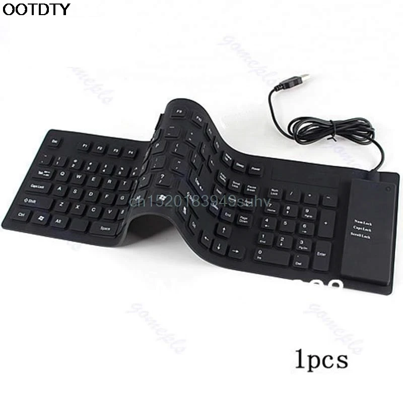 2017 Waterproof 109-Keys USB Silicone Rubber Flexible Foldable Keyboard For PC - New hot
2017 Waterproof 109-Keys USB Silicone Rubber Flexible Foldable Keyboard For PC - New hot