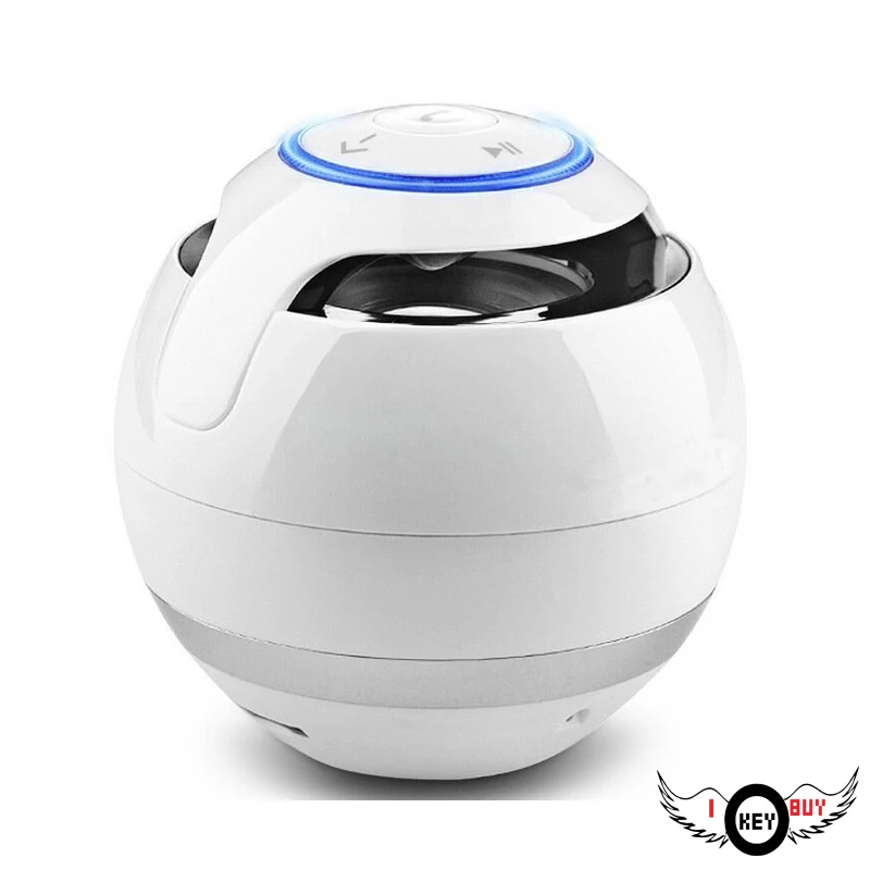 Портативный мини Bluetooth Speaer мяч белый беспроводной сабвуфер динамик микрофон TF