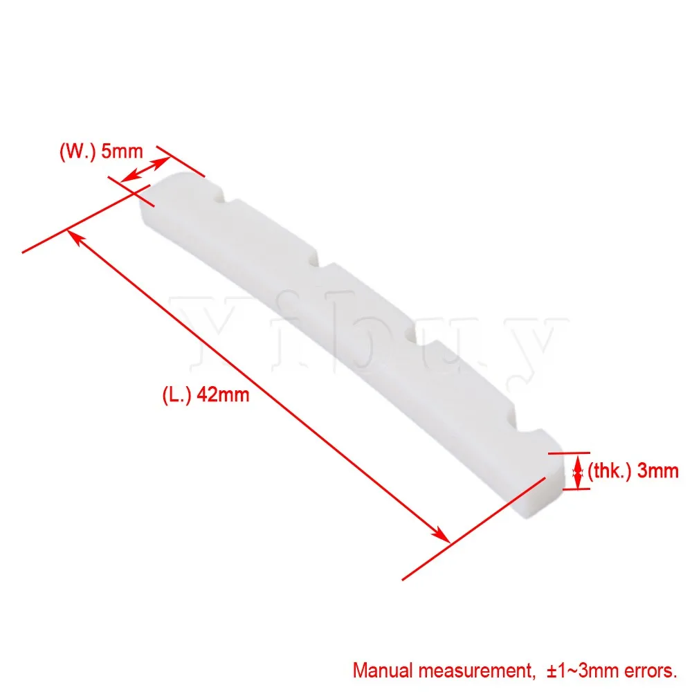 Yibuy 2pcs 4 String Real Bone Electric Bass Nuts Slotted Guitar Bone Nut White
Yibuy 2pcs 4 String Real Bone Electric Bass Nuts Slotted Guitar Bone Nut White