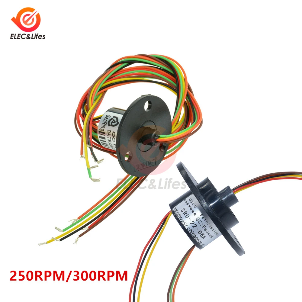 Dia 22mm 12.5mm 250RPM 300RPM 6 way 6 Wires Conductive Capsule Slip Ring CIRCUITSx2A AC 220V 240V For Monitor Robotic
Dia 22mm 12.5mm 250RPM 300RPM 6 way 6 Wires Conductive Capsule Slip Ring CIRCUITSx2A AC 220V 240V For Monitor Robotic
