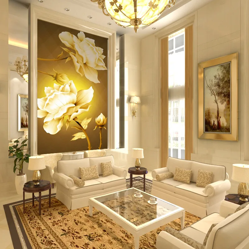 beibehang photo wallpaper flash silver cloth Entrance hallway wall painting backdrop Continental Golden Rose large mural
beibehang photo wallpaper flash silver cloth Entrance hallway wall painting backdrop Continental Golden Rose large mural