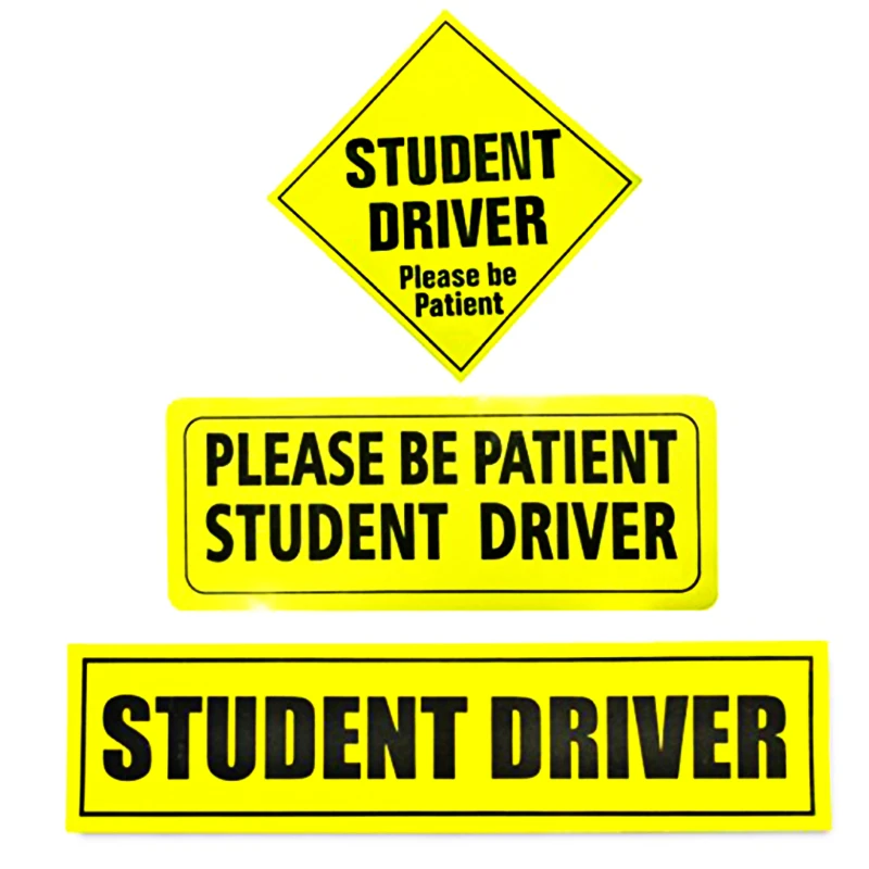 Aliauto Safety Warning Mark STUDENT DRIVER BE PATIENT DECAL Universal Exterior Car Sticker for Renault Smart Peugeot Hyundai Kia
Aliauto Safety Warning Mark STUDENT DRIVER BE PATIENT DECAL Universal Exterior Car Sticker for Renault Smart Peugeot Hyundai Kia