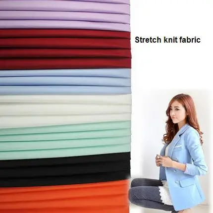 Meters air layer elastic knitted cloth outerwear women's basic shirt suit clothes fabric
Meters air layer elastic knitted cloth outerwear women's basic shirt suit clothes fabric