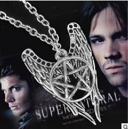 Supernatural Necklace Pentagram Pentacle Castiel Angel Wings Vintage Antique Pendant Jewelry For Men And Women Wholesale
Supernatural Necklace Pentagram Pentacle Castiel Angel Wings Vintage Antique Pendant Jewelry For Men And Women Wholesale