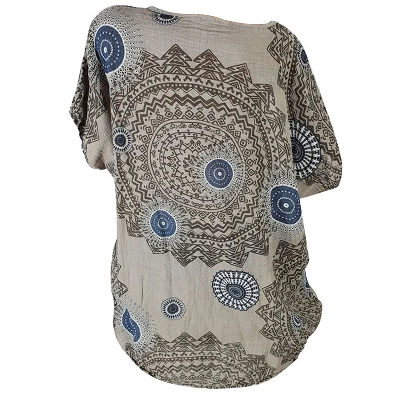 Newly Women Print Tops Round Neck Short Sleeves Loose Pullover Casual Tops for Summer m99
Newly Women Print Tops Round Neck Short Sleeves Loose Pullover Casual Tops for Summer m99