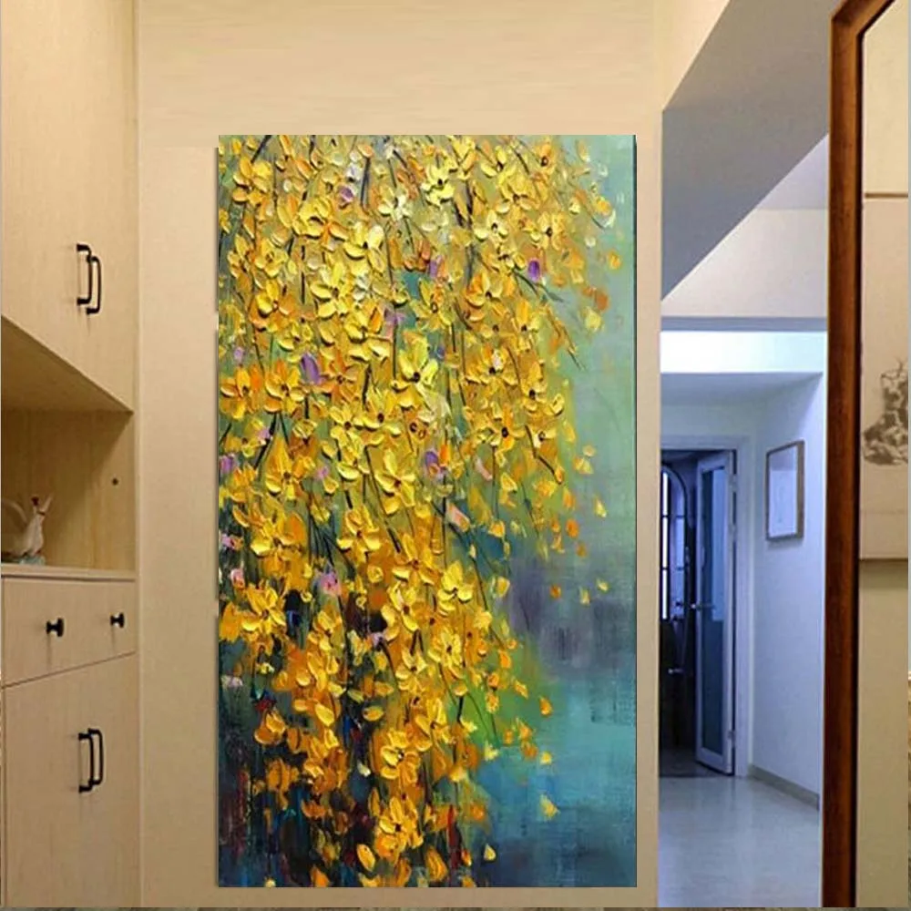 Large 100% Handp Painted Yellow Flower Abstract Morden Oil Painting On Canvas Wall Art Wall Pictures For Live Room Home Decor
Large 100% Handp Painted Yellow Flower Abstract Morden Oil Painting On Canvas Wall Art Wall Pictures For Live Room Home Decor