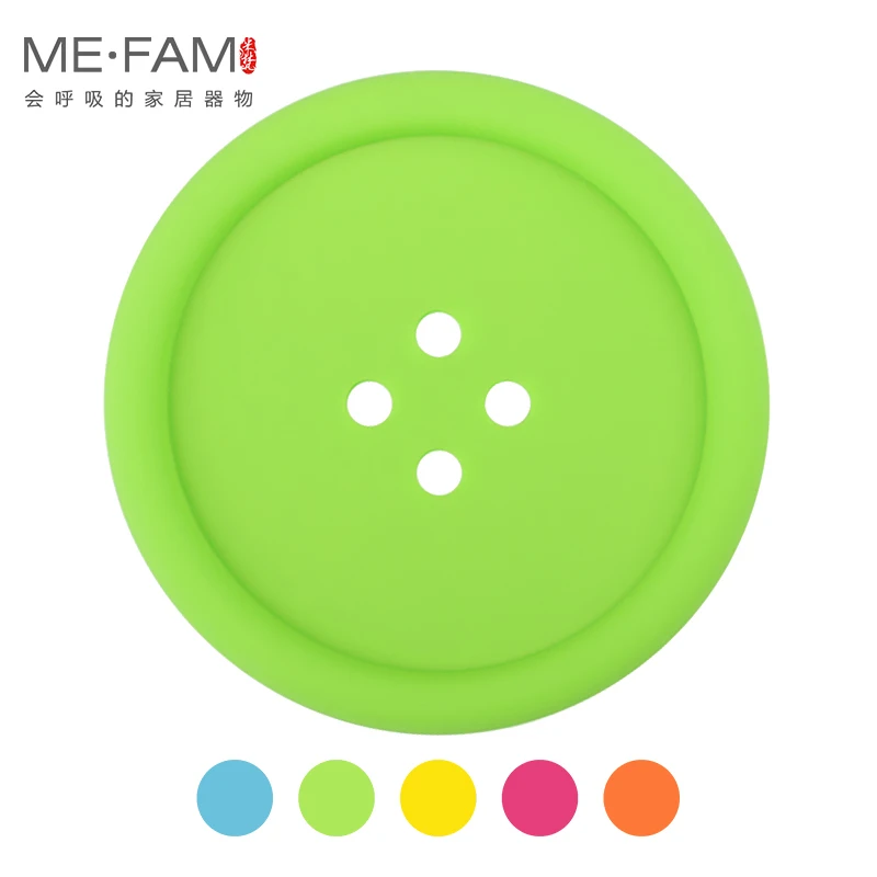 ME.FAM 1 Pieces 8.8cm Round Button Silicone Cup Mat Heat Insulation Pad Non-slip Coasters For Cafe Kitchen Restaurant Office Bar
ME.FAM 1 Pieces 8.8cm Round Button Silicone Cup Mat Heat Insulation Pad Non-slip Coasters For Cafe Kitchen Restaurant Office Bar