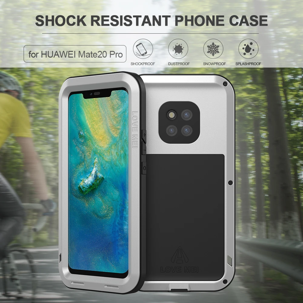 For Huawei Mate 20 Pro Phone Case Hard Aluminum Metal Tempered Glass Screen Protector mate20 20pro Cover Heavy Duty Protection
For Huawei Mate 20 Pro Phone Case Hard Aluminum Metal Tempered Glass Screen Protector mate20 20pro Cover Heavy Duty Protection