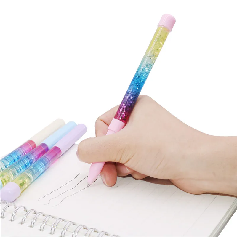 100 Pcs Magic wand Pen 0.5mm Ballpoint Pen Drift Sand Glitter Crystal Pen Rainbow Color Student stationery Shiny magic pen
100 Pcs Magic wand Pen 0.5mm Ballpoint Pen Drift Sand Glitter Crystal Pen Rainbow Color Student stationery Shiny magic pen