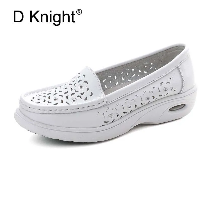 Ladies Casual Slip-om Genuine Leather Platform Shoes Comfortable Women Cow Leather Nurse Work Flat Shoes White Color Women Flats
Ladies Casual Slip-om Genuine Leather Platform Shoes Comfortable Women Cow Leather Nurse Work Flat Shoes White Color Women Flats