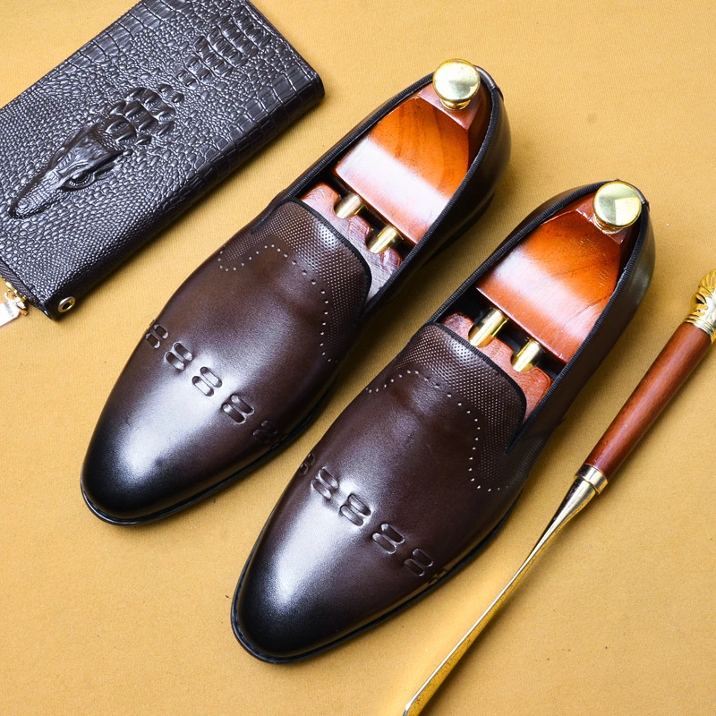 Men Full Grain Leather Shoes Business Dress Suit Shoes Men Brand Bullock Genuine Leather Black Slipon Wedding Mens Derby Shoes
Men Full Grain Leather Shoes Business Dress Suit Shoes Men Brand Bullock Genuine Leather Black Slipon Wedding Mens Derby Shoes