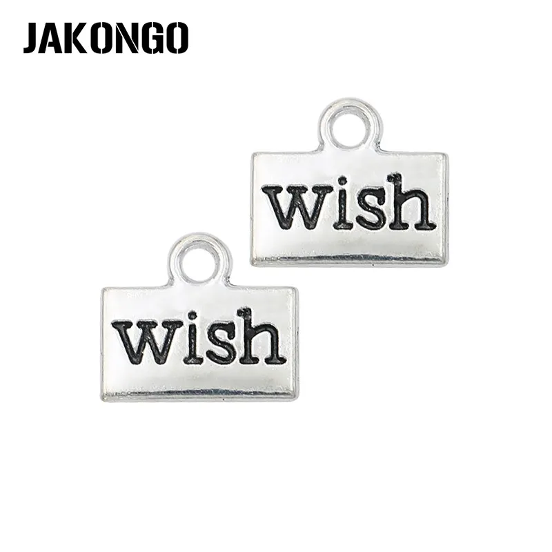 JAKONGO 20 шт. античное посеребрение пожелания Подвески для изготовления браслетов ювелирных изделий DIY ожерелье ремесло 13x10 мм
JAKONGO 20 шт. античное посеребрение пожелания Подвески для изготовления браслетов ювелирных изделий DIY ожерелье ремесло 13x10 мм