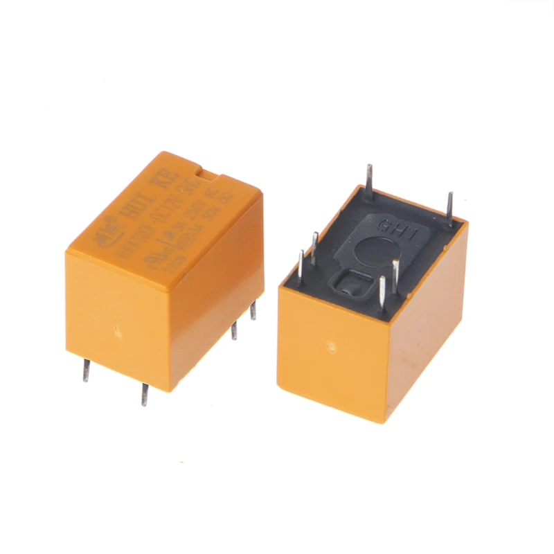 OOTDTY 5 шт./компл. 12 В реле HK4100F DC 12V SHG 6 контактов 3A 250 AC 30 15 мм|Реле| |