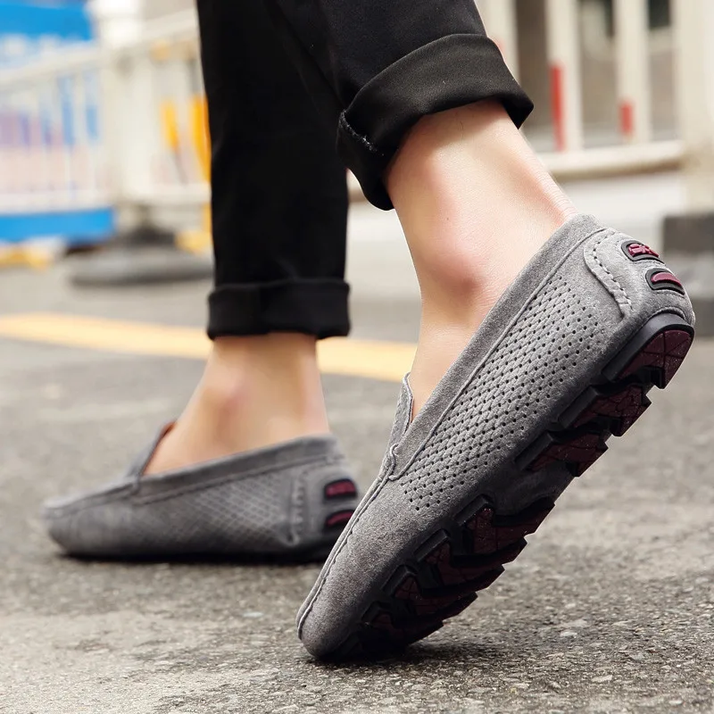 Nice Summer Shoes Men Loafers Breathable Natural Suede Moccasins Men Shoes Casual High Quality
Nice Summer Shoes Men Loafers Breathable Natural Suede Moccasins Men Shoes Casual High Quality