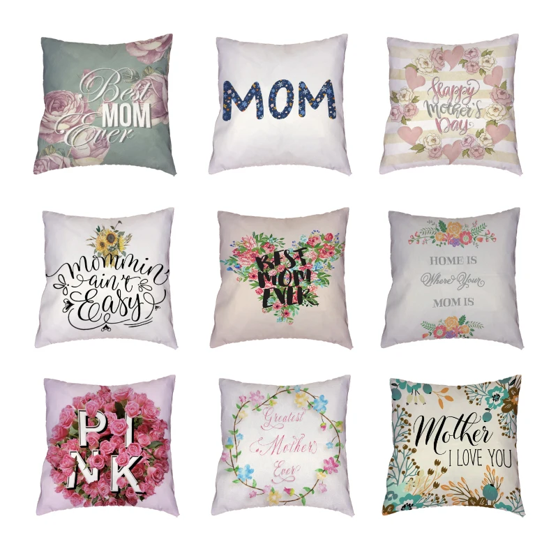 Happy Mother's Day White Cushion Covers The best mom in the world Throw Pillow Cases Colored Farmhouse Flowers Home Decorative
Happy Mother's Day White Cushion Covers The best mom in the world Throw Pillow Cases Colored Farmhouse Flowers Home Decorative