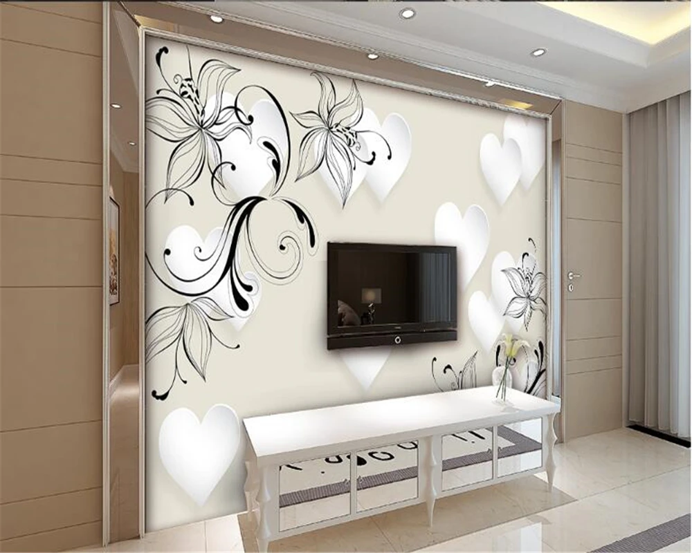 beibehang papel de parede Custom wallpaper for walls 3 d aesthetic 3D love floral wallpaper papier peint mural 3d papel mural
beibehang papel de parede Custom wallpaper for walls 3 d aesthetic 3D love floral wallpaper papier peint mural 3d papel mural