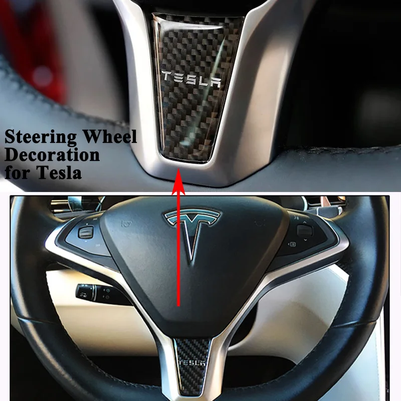 1pc Car Steering Wheel Decoration Cover Carbon Fiber Styling Sporty Logo Sticker Car Accessories for Tesla Model S Model X
1pc Car Steering Wheel Decoration Cover Carbon Fiber Styling Sporty Logo Sticker Car Accessories for Tesla Model S Model X
