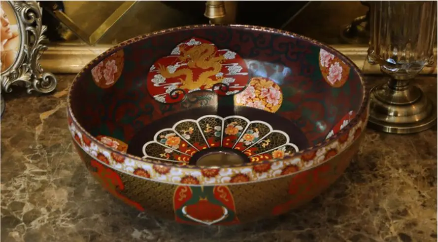 Round Bathroom Ceramic Counter Top Wash Basin Sink Cloakroom Porcelain Vanity Vessel bowl jyx019
Round Bathroom Ceramic Counter Top Wash Basin Sink Cloakroom Porcelain Vanity Vessel bowl jyx019