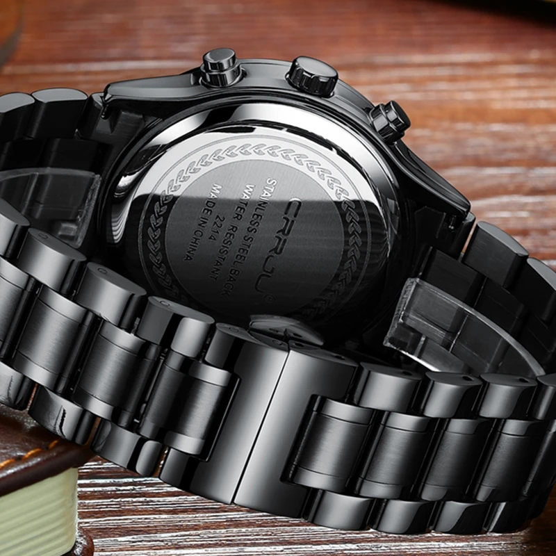 CRRJU Fashion Men's Watch Top Brand Chronograph Week Display Auto Date Waterproof Sport Watch Men Watch Luxury Male Clock
CRRJU Fashion Men's Watch Top Brand Chronograph Week Display Auto Date Waterproof Sport Watch Men Watch Luxury Male Clock