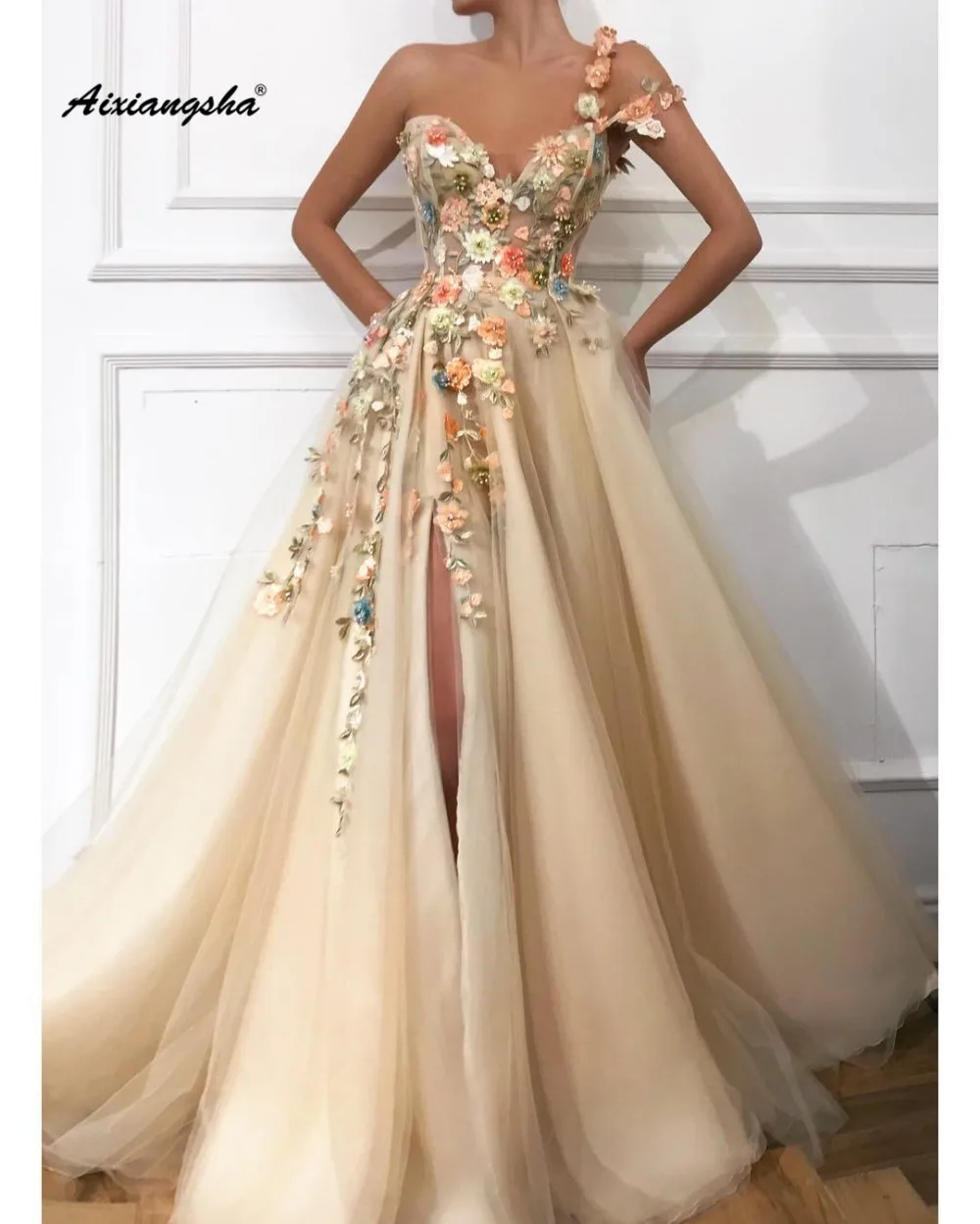 New Special Occasion Dress A-Line Strapless 3D Flower See Through Champagne Long Evening Dresses Formal Party Gowns Vestido
New Special Occasion Dress A-Line Strapless 3D Flower See Through Champagne Long Evening Dresses Formal Party Gowns Vestido