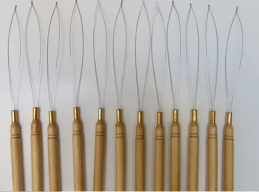 12 шт./лот игла для наращивания волос с деревянной ручкой инструменты волос|hair