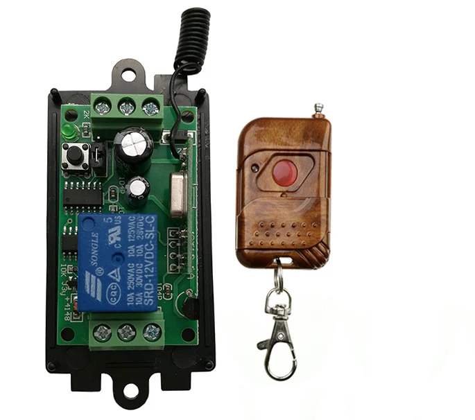 DC 9V 12V 24V 1 CH 1CH Wireless Remote Control Switch System Receiver and Transmitter Garage Doors /window /lamp/ shutters
DC 9V 12V 24V 1 CH 1CH Wireless Remote Control Switch System Receiver and Transmitter Garage Doors /window /lamp/ shutters
