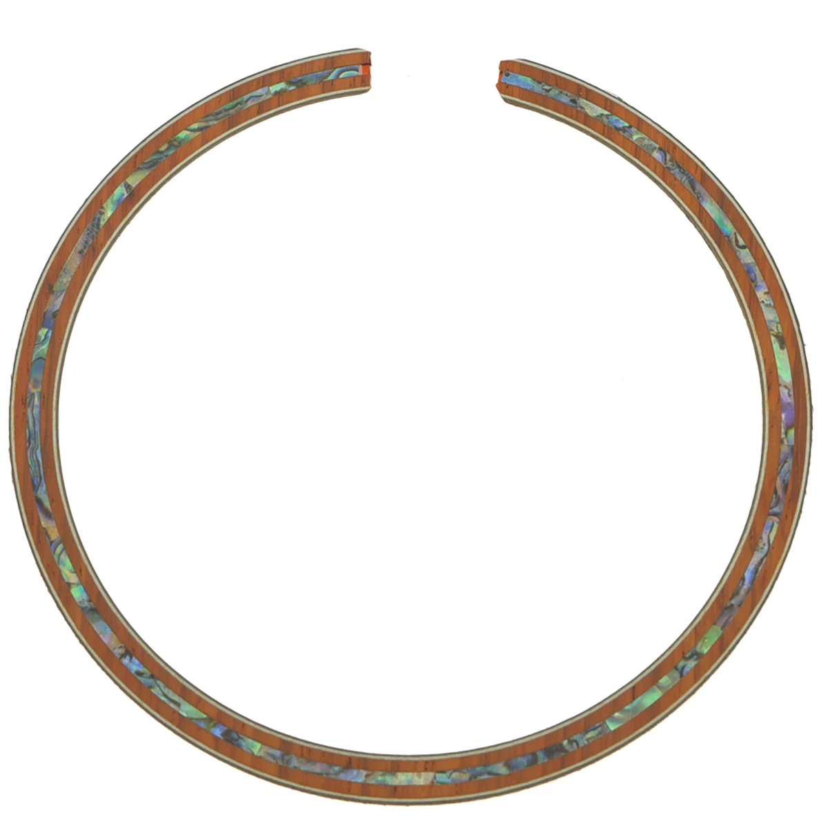 KAISH Acoustic Guitar Soundhole Padauk Rosette with Full Abalone Shell Inlay Dimension 110mm*8mm*0.8mm
KAISH Acoustic Guitar Soundhole Padauk Rosette with Full Abalone Shell Inlay Dimension 110mm*8mm*0.8mm