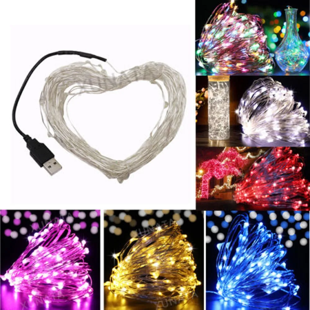 5M 10M USB led string lights DC5V USB powered Led Fairy light Warm white Silver wire Christmas festival wedding party decoration
5M 10M USB led string lights DC5V USB powered Led Fairy light Warm white Silver wire Christmas festival wedding party decoration