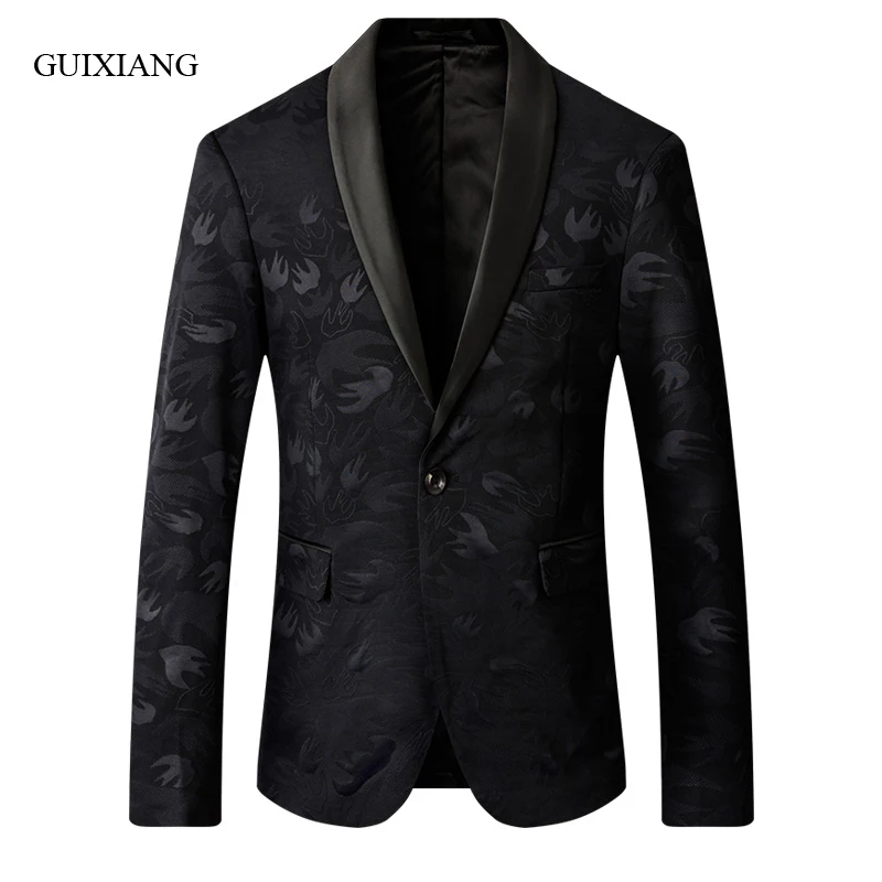 2019 new style men boutique blazers fashion casual Euramerican wind single breasted men's flower slim suit jacket size M-5XL
2019 new style men boutique blazers fashion casual Euramerican wind single breasted men's flower slim suit jacket size M-5XL