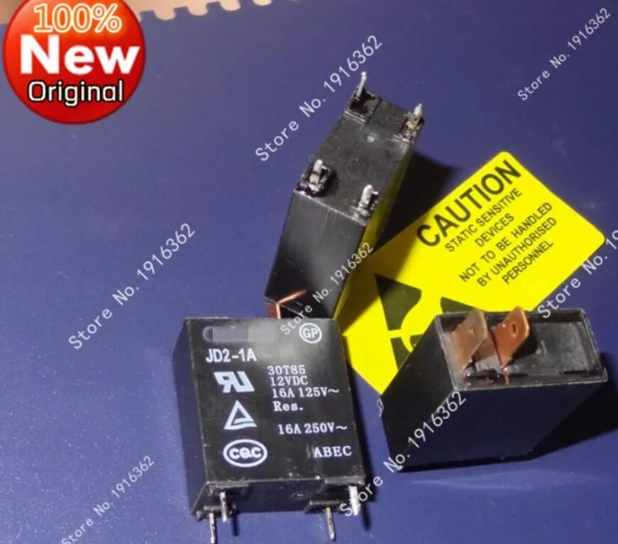 10pcs/Lot (not 100% new) Original goods, 16A relay, Galanz Galanz, JD2-1A 12VDC Guarantee quality
10pcs/Lot (not 100% new) Original goods, 16A relay, Galanz Galanz, JD2-1A 12VDC Guarantee quality