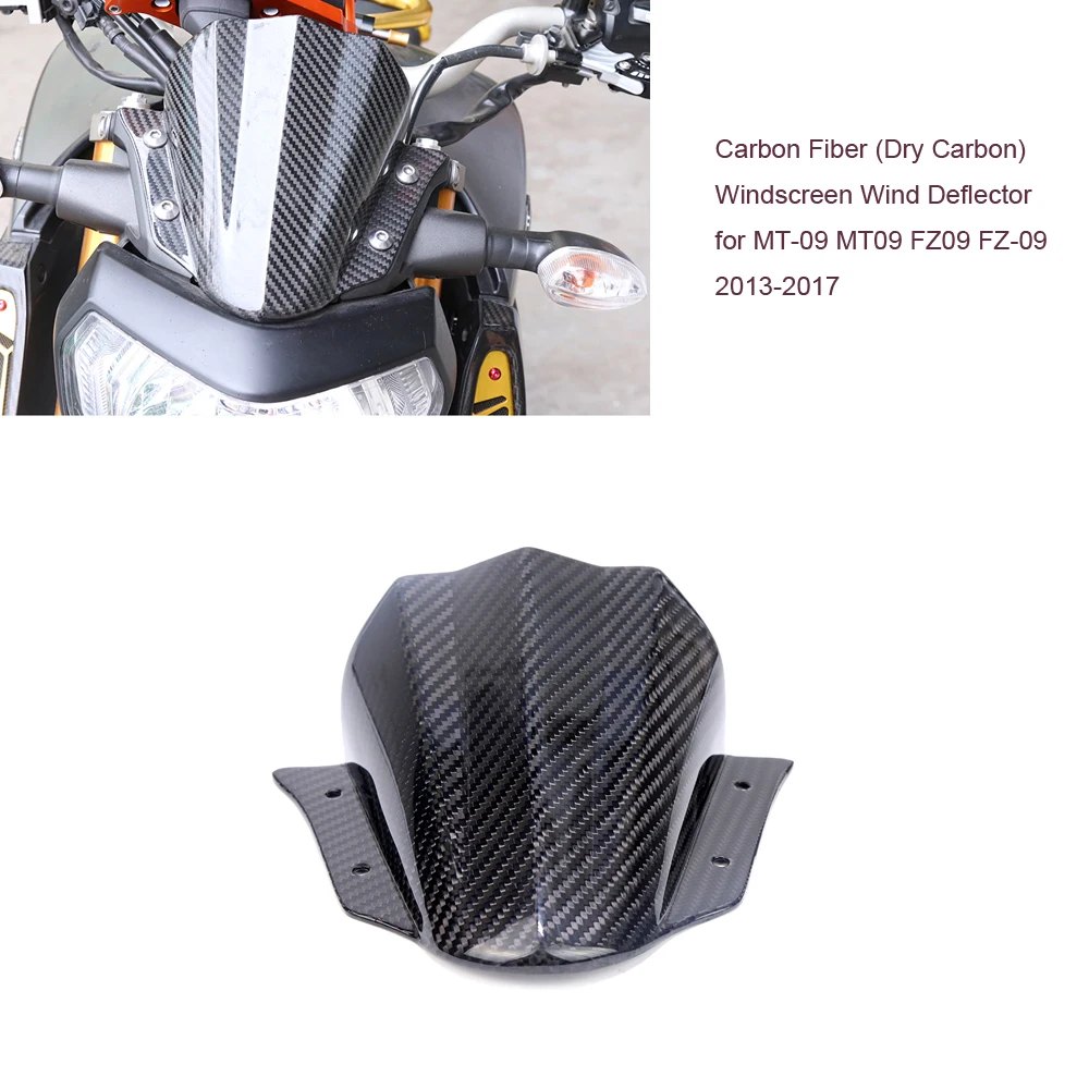 PrePreg углеродное волокно (сухой углерод) ветровое стекло дефлектор для Yamaha MT 09 MT09