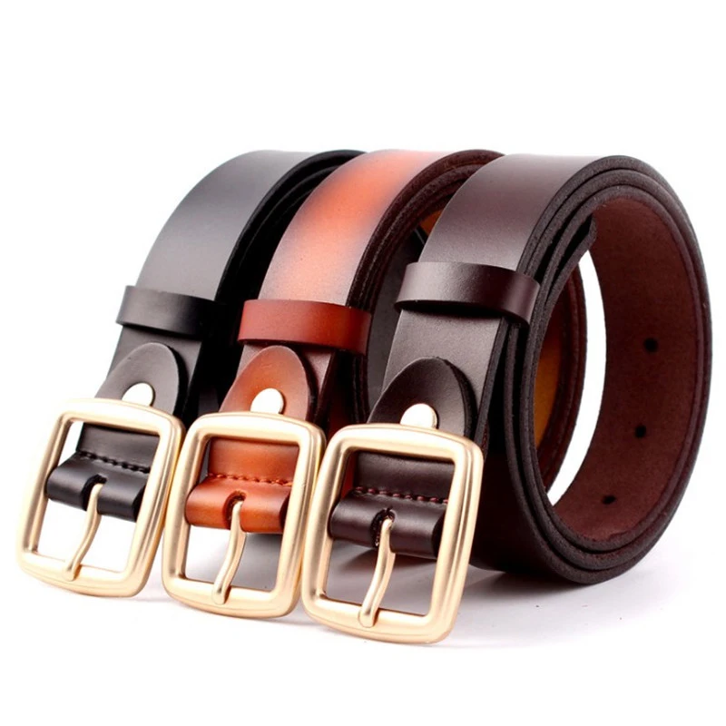 2018 Newest lady's gold Buckle Female Geniune Leather Belts for Women jeans Cummerbunds Ladies Girdles gifts Strap Waistbands
2018 Newest lady's gold Buckle Female Geniune Leather Belts for Women jeans Cummerbunds Ladies Girdles gifts Strap Waistbands