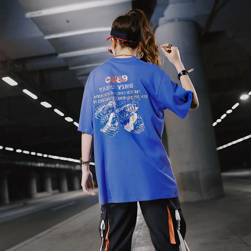 Hip Hop Trend T-Shirt Women's 2019 New Korean Streetwear Letter Print Short Sleeve Tops 100% Cotton High Quality Tee Pullovers
Hip Hop Trend T-Shirt Women's 2019 New Korean Streetwear Letter Print Short Sleeve Tops 100% Cotton High Quality Tee Pullovers