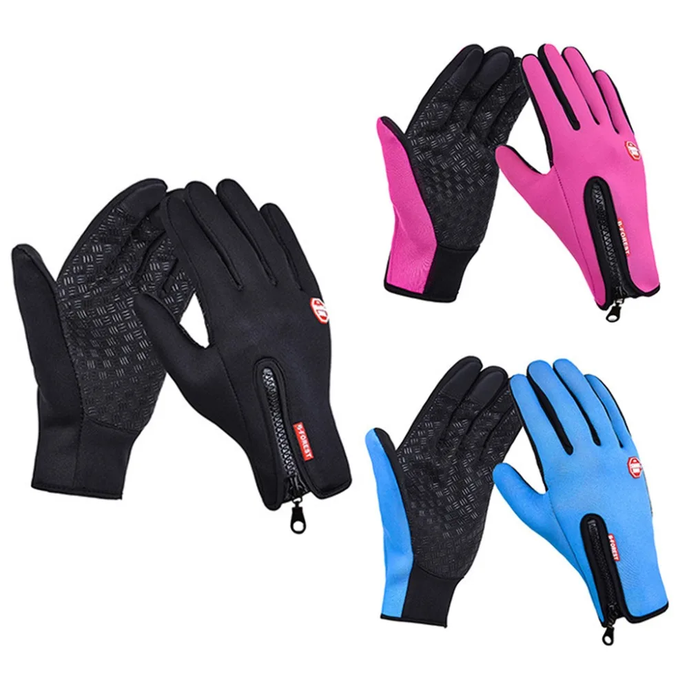 Men Unisex Winter Windproof Touch Screen Full Finger Gloves Thicken Lining Anti-Skid Mittens Outdoor Cycling Motorcycle Zipper W
Men Unisex Winter Windproof Touch Screen Full Finger Gloves Thicken Lining Anti-Skid Mittens Outdoor Cycling Motorcycle Zipper W