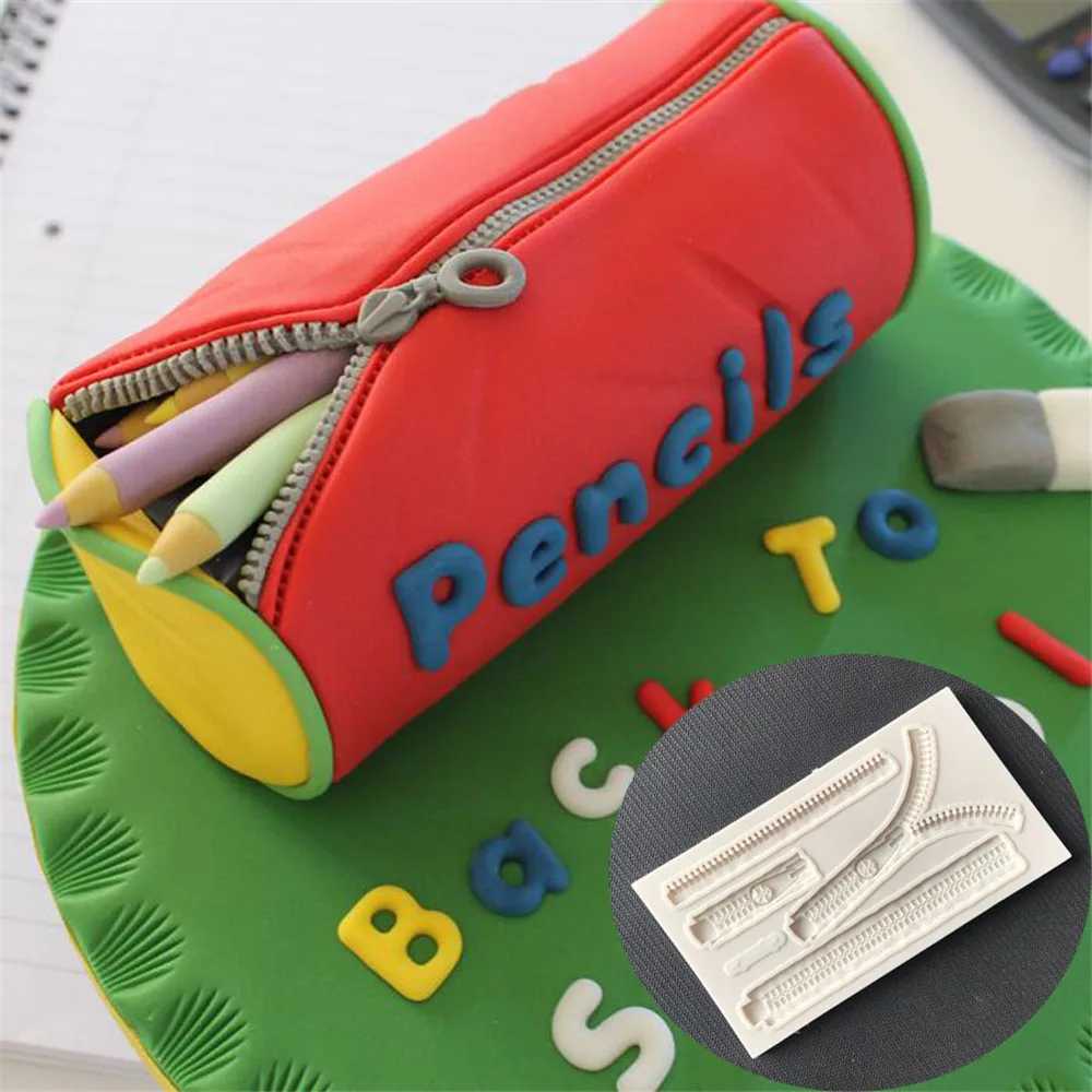 3D Zipper Fondant Cake Silicone Mold Candy Biscuits Molds Chocolate Cake Decorating Mould DIY Cartoon Kitchen Baking Tools
3D Zipper Fondant Cake Silicone Mold Candy Biscuits Molds Chocolate Cake Decorating Mould DIY Cartoon Kitchen Baking Tools