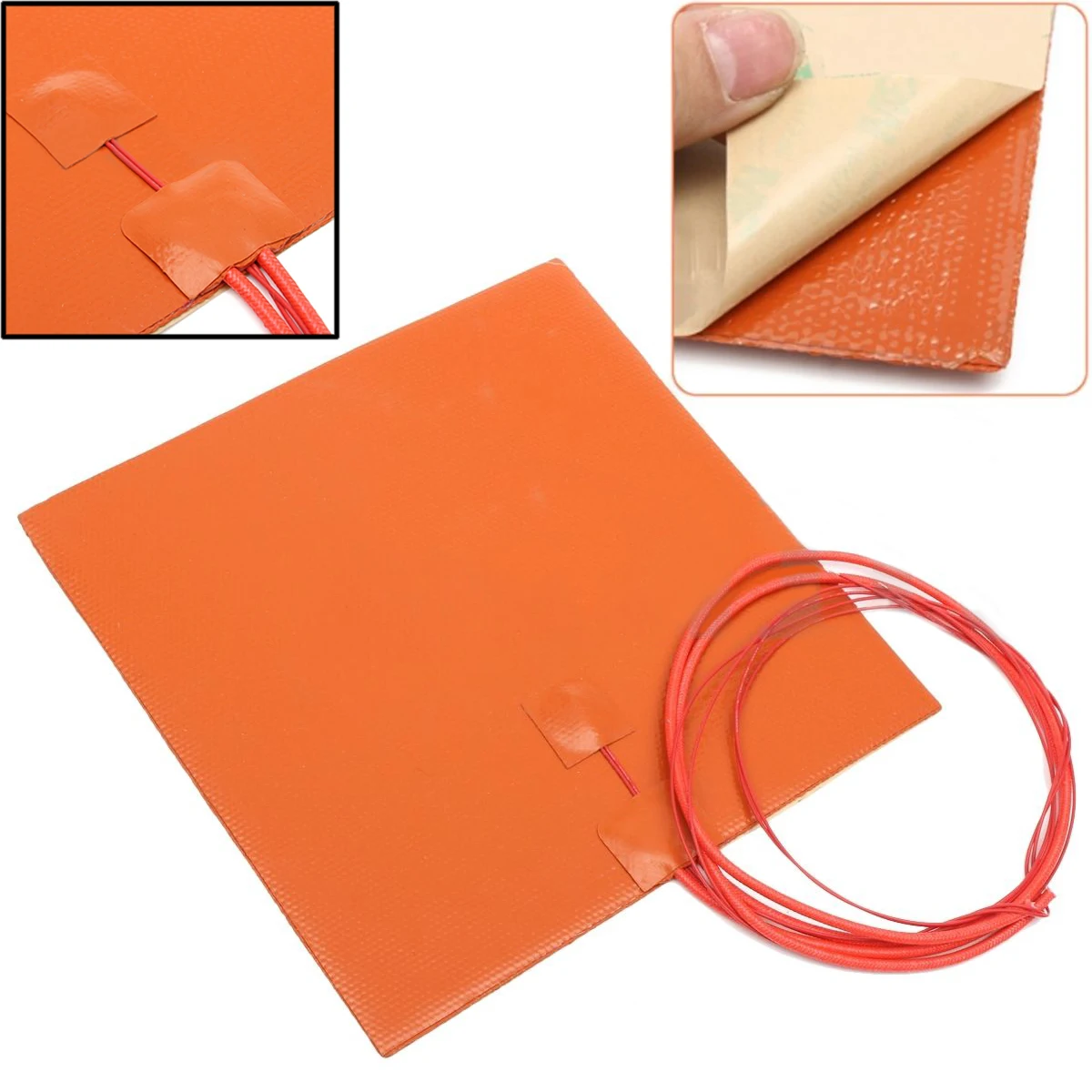 New 200W 12V 200*200mm Silicone Heater Pad For 3D Printer Heated Bed Heating Mat
New 200W 12V 200*200mm Silicone Heater Pad For 3D Printer Heated Bed Heating Mat