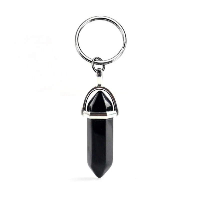Cute Girls Hexagonal Column Crystal Quartz Keychain Women Bag Trinket Key Chains on Pants Jewelry Friends Party Gift
Cute Girls Hexagonal Column Crystal Quartz Keychain Women Bag Trinket Key Chains on Pants Jewelry Friends Party Gift