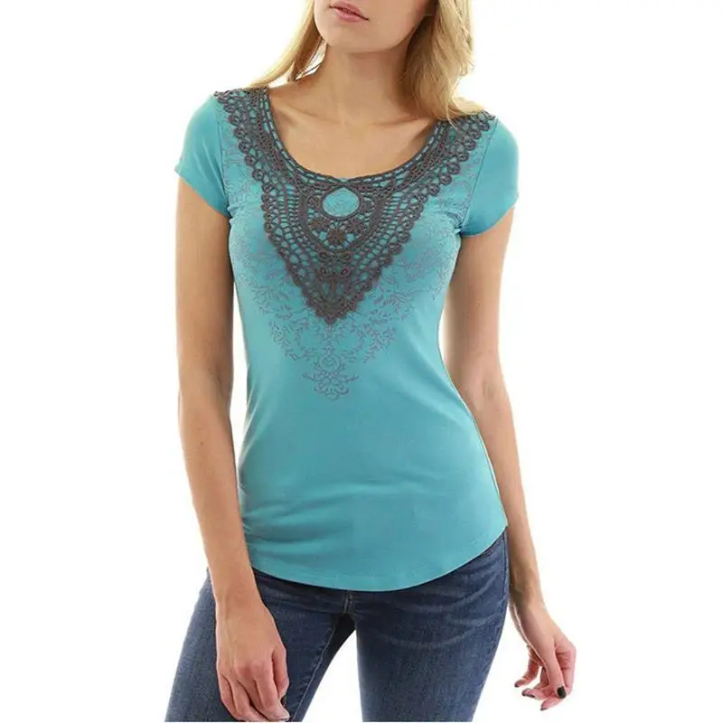 Women Elegant Lace Patchwork Work Shirt O-Neck Tops Blouses Shirt Slim Female Blusas WS8551C
Women Elegant Lace Patchwork Work Shirt O-Neck Tops Blouses Shirt Slim Female Blusas WS8551C